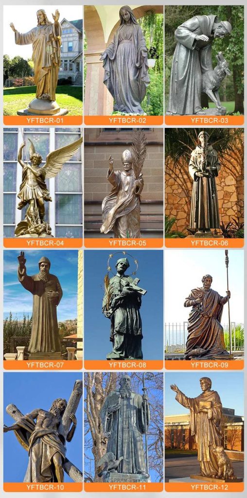 Ireland Bronze Lifesize Saint Brigid Statue Church Decoration BCH-001 - Bronze Saint Sculpture - 11