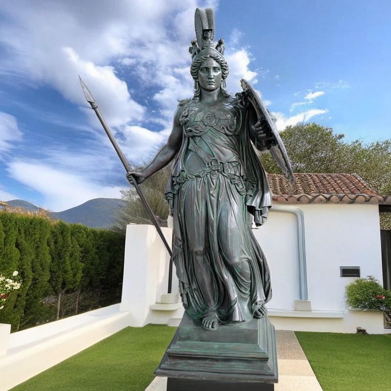 Life Size Famous Bronze Piraeus Greek Athena Statue Factory Supplier - Bronze Famous Sculpture - 1