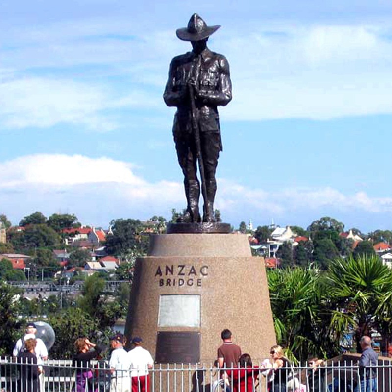 Bronze Anzac Soldier Statue Commission Military Monument Factory Supplier - Bronze Military Statues - 4