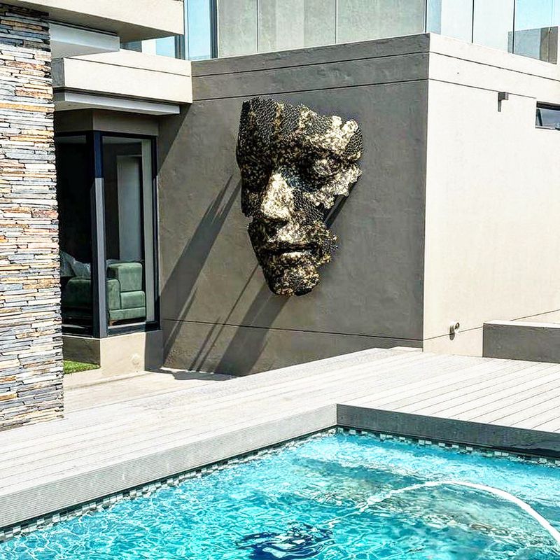 Custom bronze face