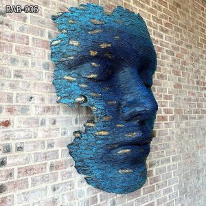 Bronze Modern Limited Edition Face Sculpture Home Decor