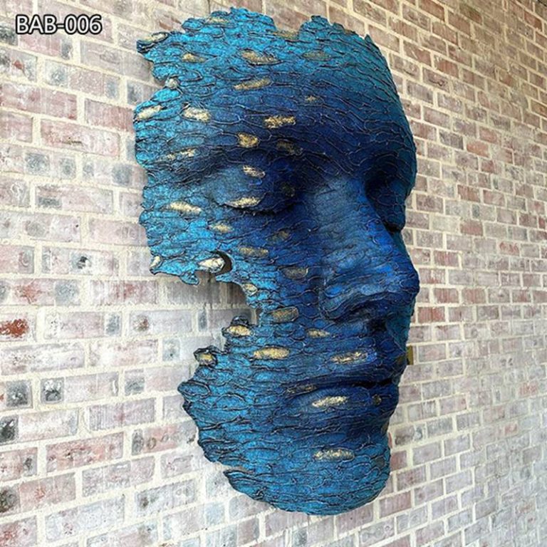 Famous Large bronze face sculpture