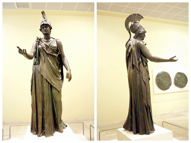 Life Size Famous Bronze Piraeus Greek Athena Statue Factory Supplier - Bronze Famous Sculpture - 3