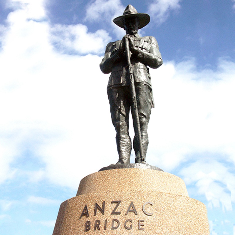 Bronze Anzac Soldier Statue Commission Military Monument Factory Supplier - Bronze Military Statues - 1