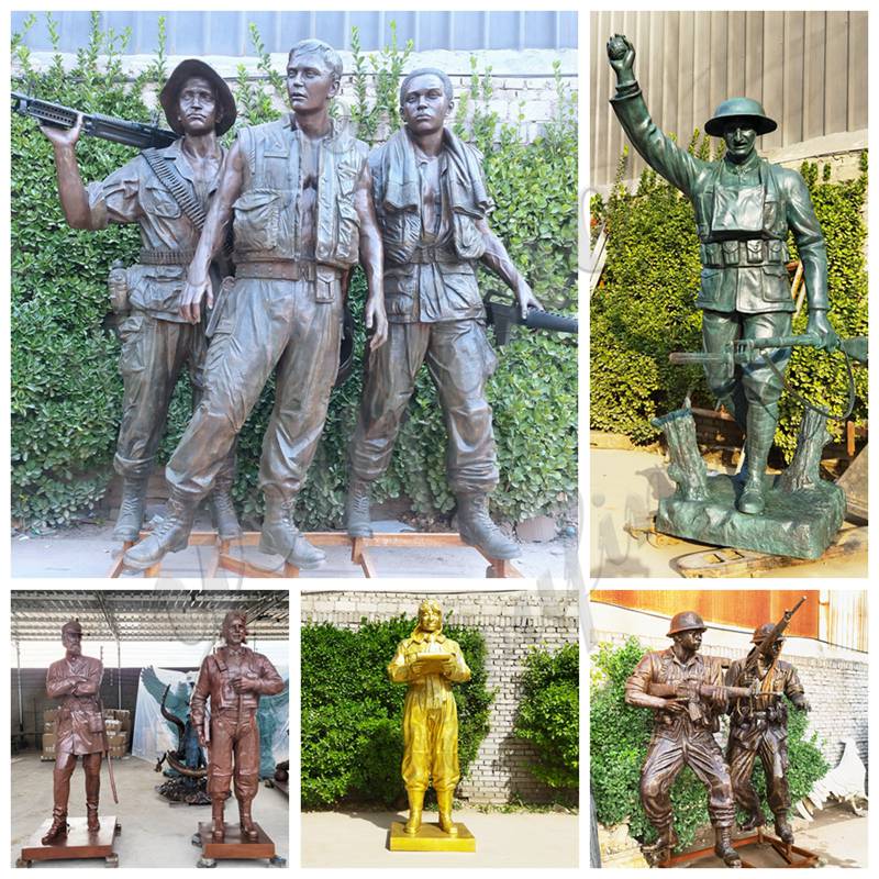 Custom Life Size Bronze Officer Firefighter EMS Statues from Factory Supply BOKK-821 - Bronze Figure Sculpture - 10