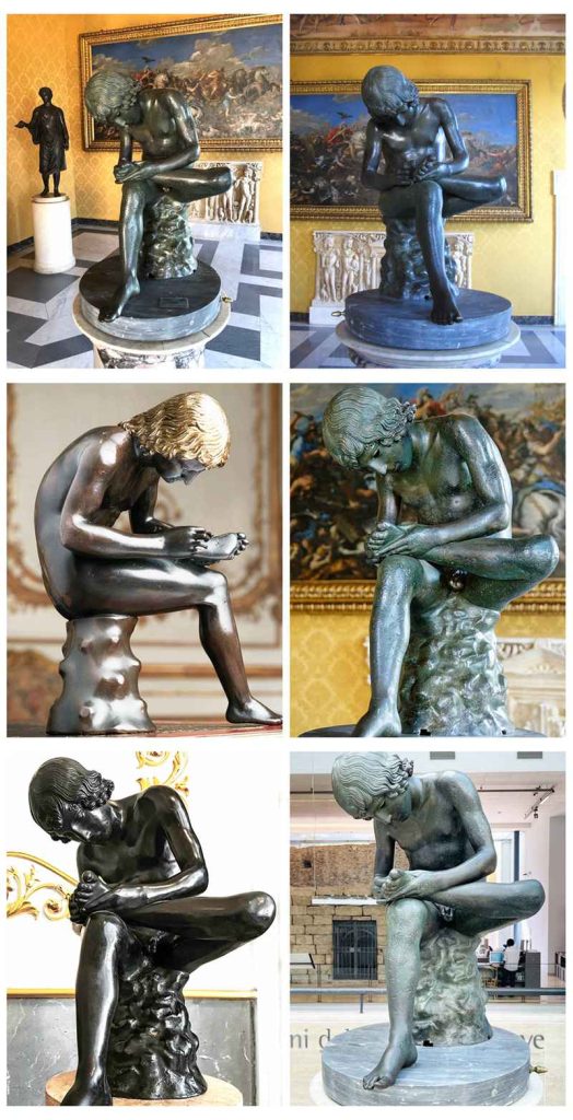 Bronze Spinario Statue The Boy with Thorn Famous Classical Art Replica - Bronze Famous Sculpture - 4