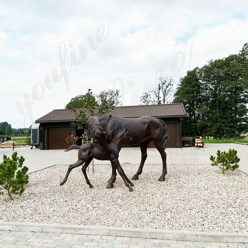 Mustangs of Las Colinas Bronze Running Horse Water Fountain Williams Square Decor - Bronze Animal Fountain - 22