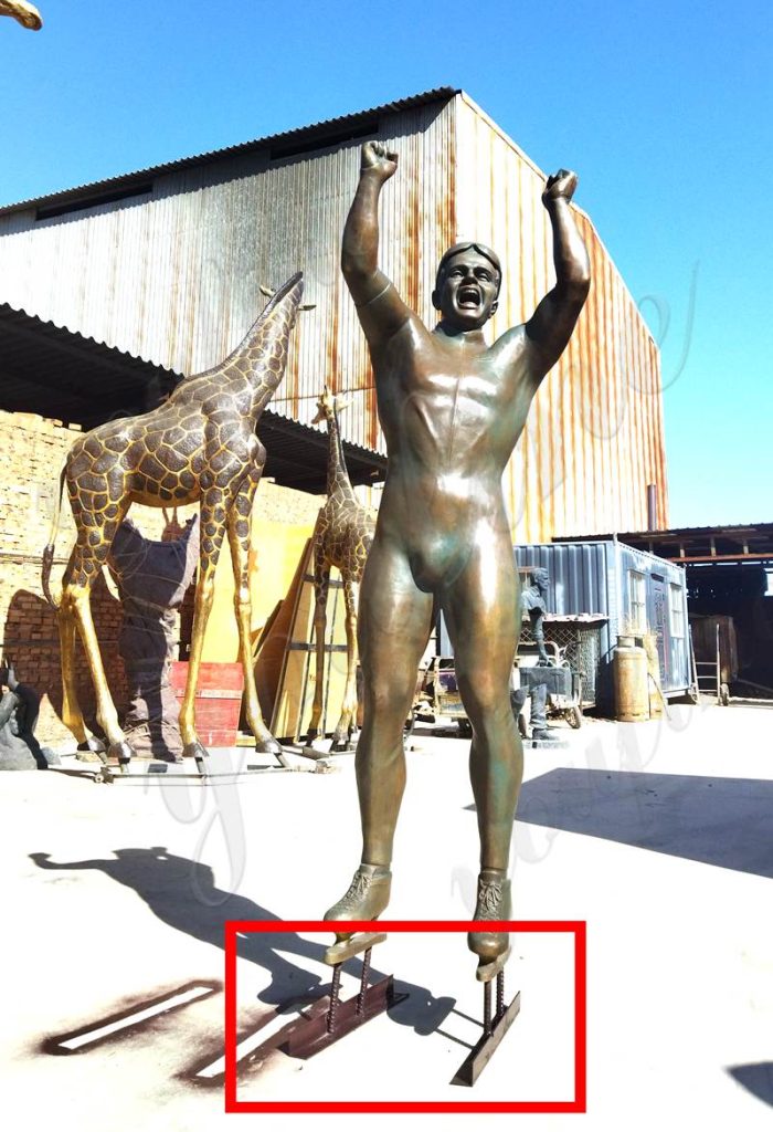 Giant Bronze globe statue Olympic Strength Training Center Decor - University & School Sculpture - 9