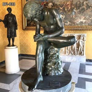Bronze Spinario Statue The Boy with Thorn Famous Classical Art Replica