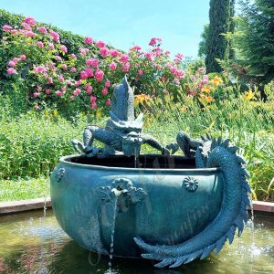 Outdoor Bronze Dragon Water Fountain Statue Manufacturer