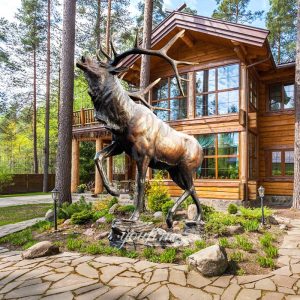 Life Size Bronze Deer Statue BAN-055