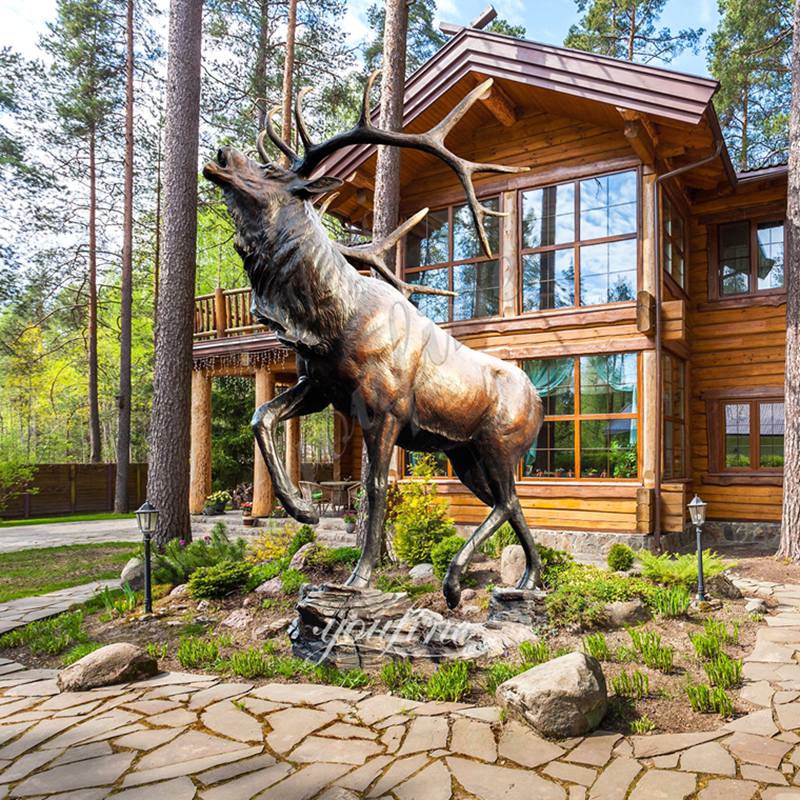 Life Size Bronze Deer Statue
