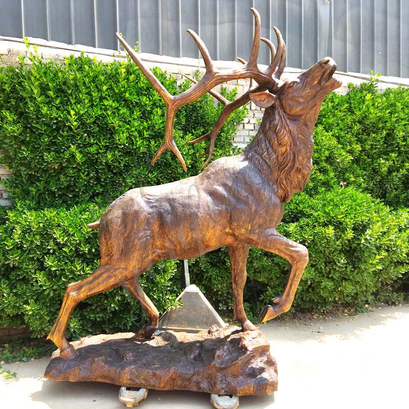 Bronze elk statue home decoration