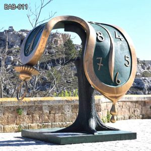 Salvador Dali Statue Bronze Profile Of Time Sculptures for Sale