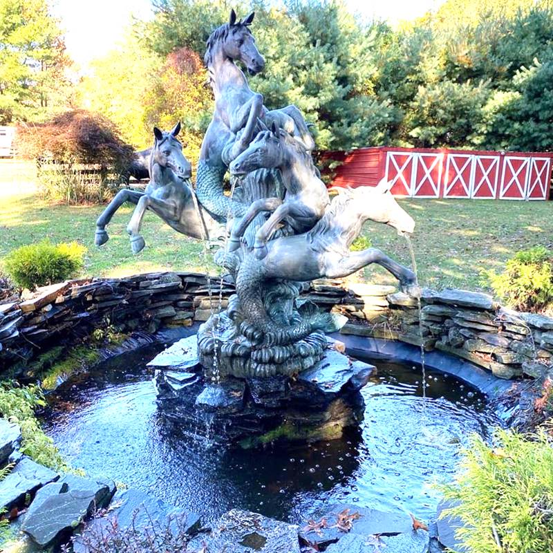 Bronze horse Fountain Statue