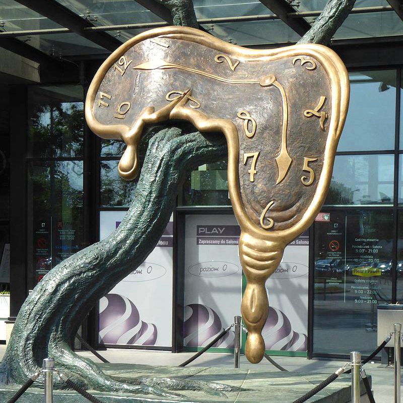 Salvador Dali Statue Bronze Profile Of Time Sculptures for Sale - Abstract Bronze Sculpture - 1