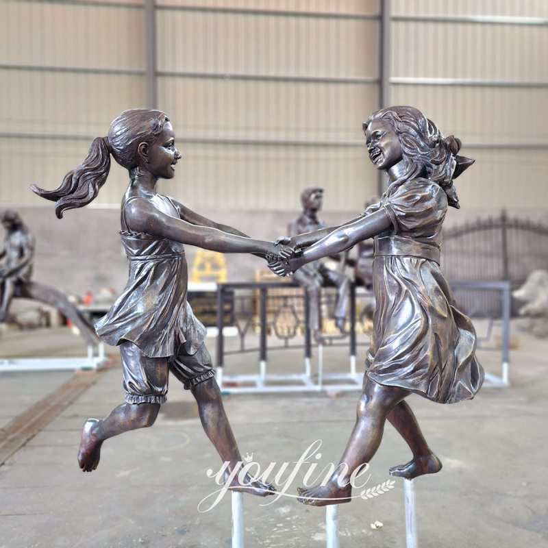 bronze child sculpture