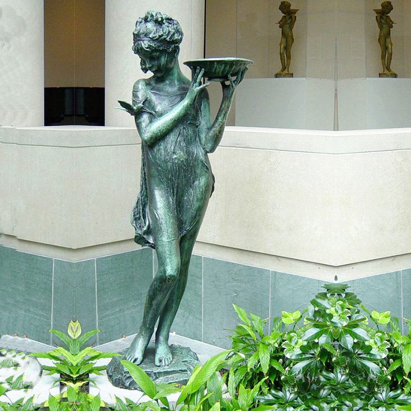 bronze girl Water Fountain Statues