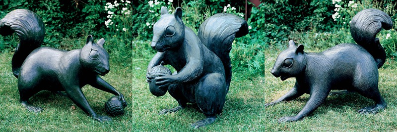 Large Bronze Outdoor Squirrel Sculpture for Garden Foundry Supplier - Bronze Wildlife Sculpture - 10