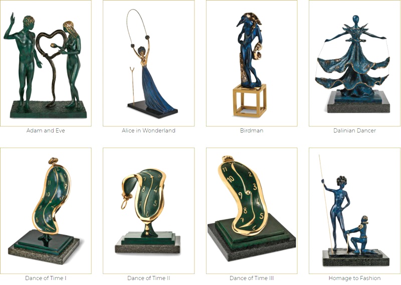 Salvador Dali Statue Bronze Profile Of Time Sculptures for Sale - Abstract Bronze Sculpture - 4