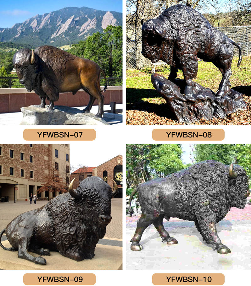 Customized Bronze Bison Statue Outdoor Decoration for Sale - Bronze Buffalo Statue - 3