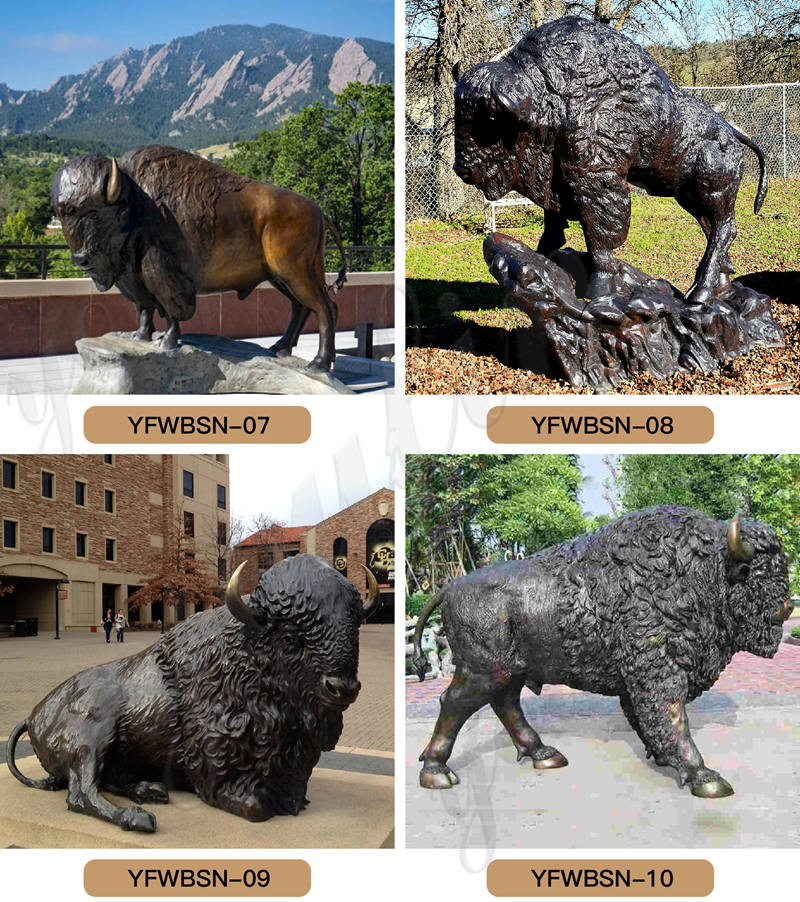Customized Bronze Garden Buffalo Statue for Sale - Bronze Buffalo Statue - 5