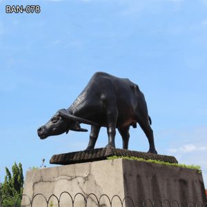 Outdoor High Quality Bronze Buffalo Statue for Sale
