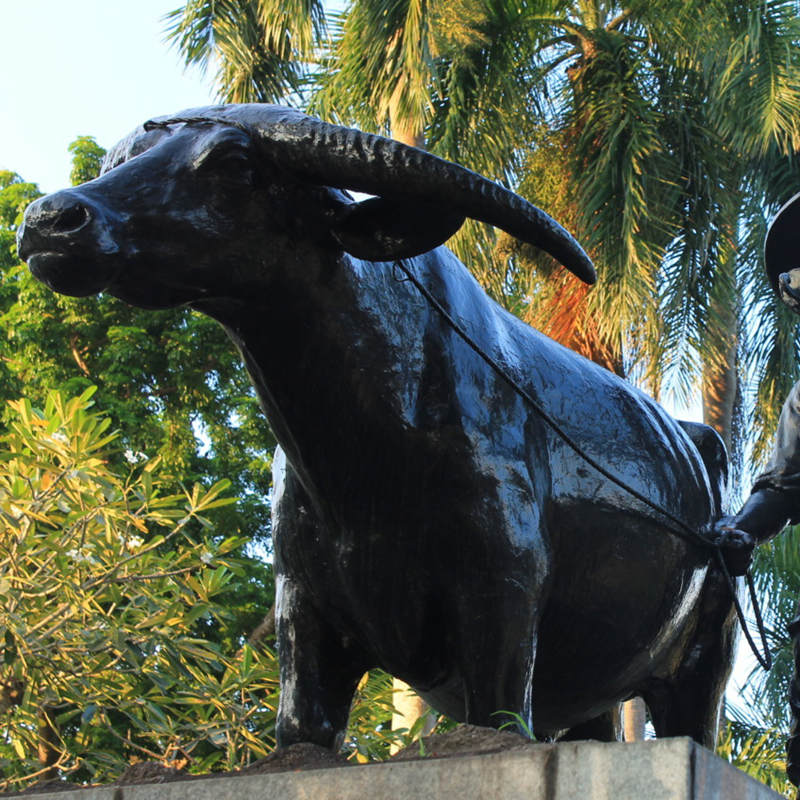 Outdoor High Quality Bronze Buffalo Statue for Sale - Other Animal sculptures - 4