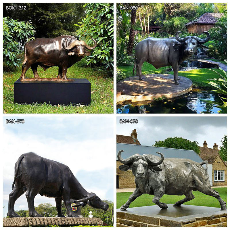 Customized Bronze Bison Statue Outdoor Decoration for Sale - Bronze Buffalo Statue - 5
