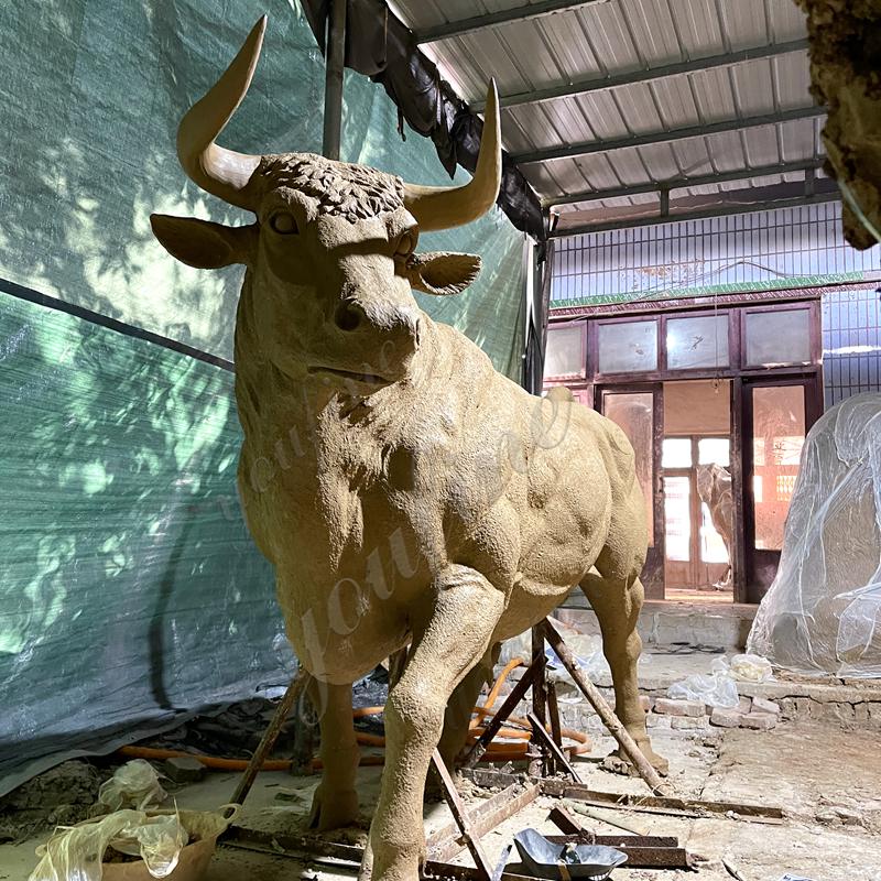 Large Walking Outdoor Bull Statue BOKK-684 - Bronze Bull Sculpture - 4