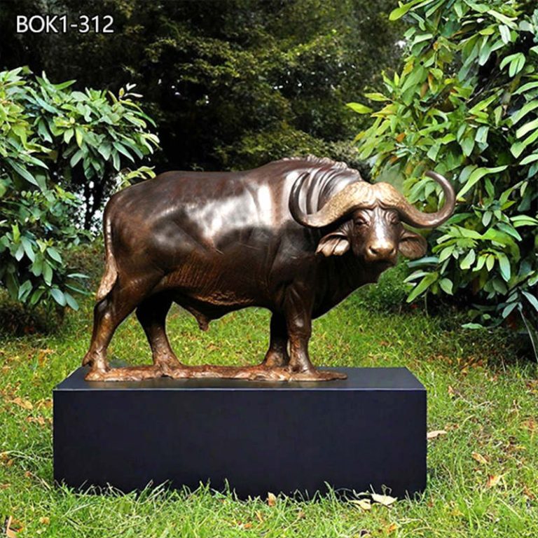garden buffalo statue
