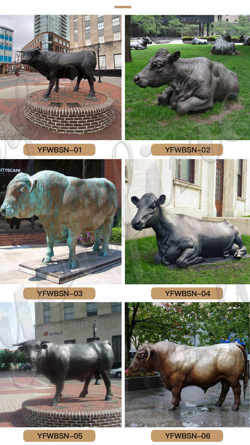 Outdoor High Quality Bronze Buffalo Statue for Sale - Other Animal sculptures - 6