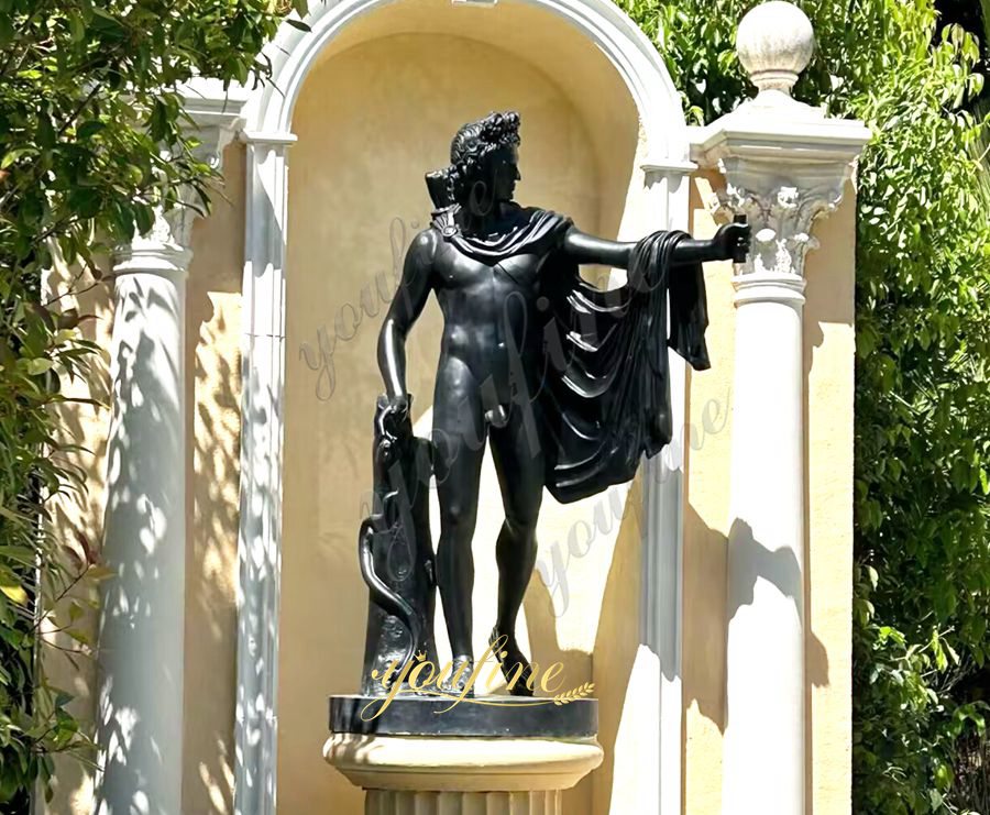 bronze Apollo sculpture
