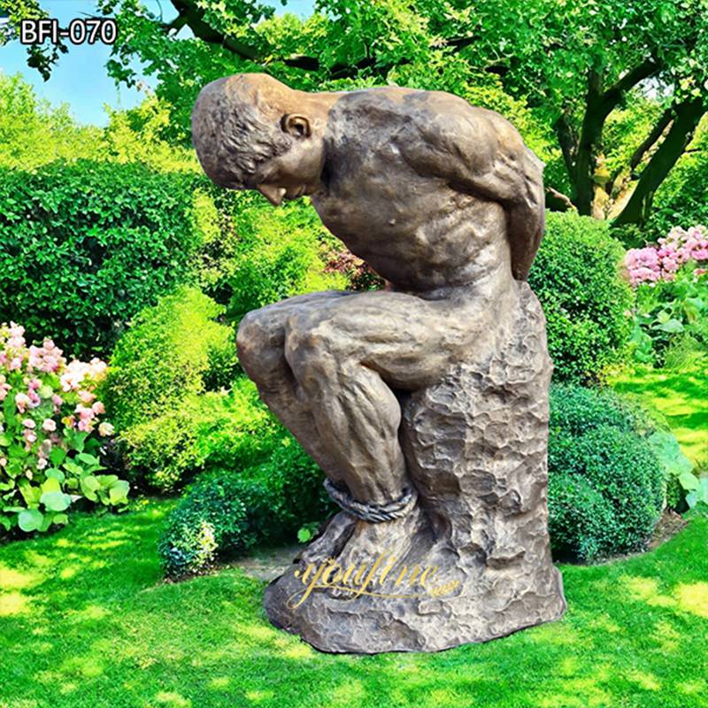 Bronze Ponder Sinner Man Sculpture