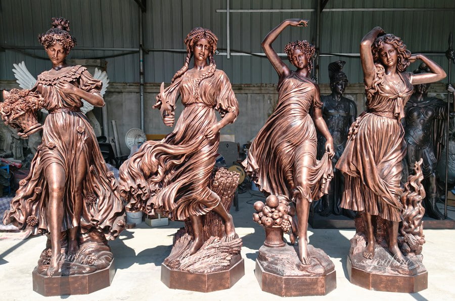 Resin Sculpture of the Four Seasons Goddesses
