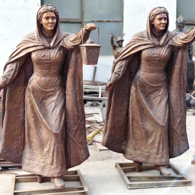 Bronze Nano Nagle The Lady of the Lantern Statue YouFine Sculpture