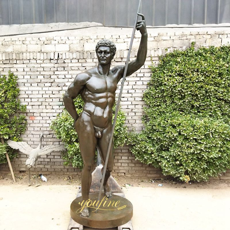 standing man bronze sculpture