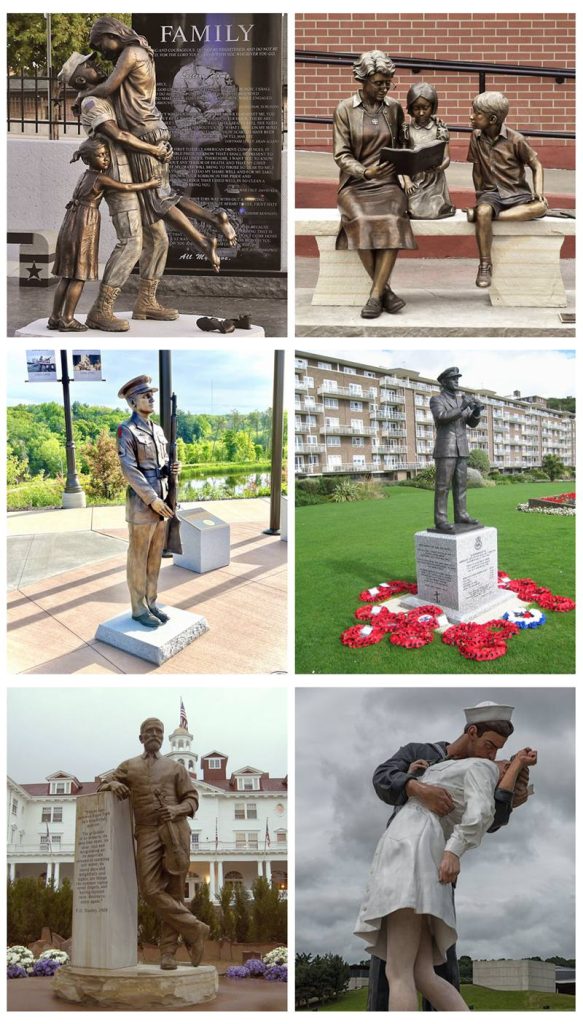 Navy Bronze The Lone Sailor Statue BFI-004 - Bronze Military Statues - 9