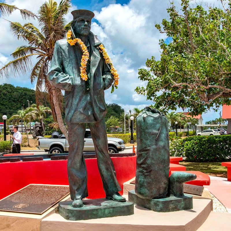 bronze navy Statue