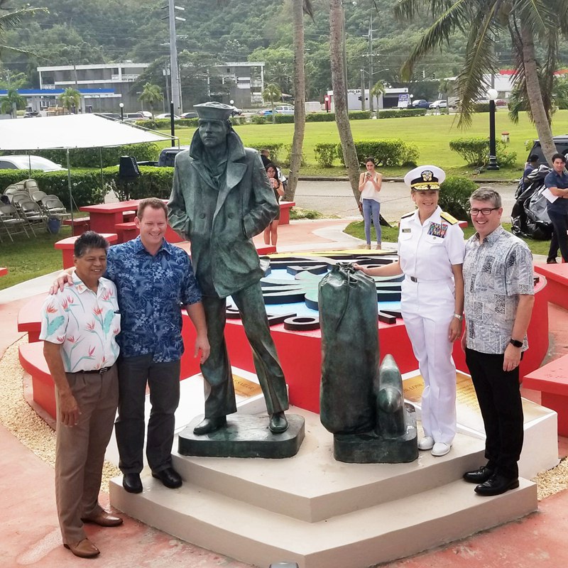 navy sailor Sculpture