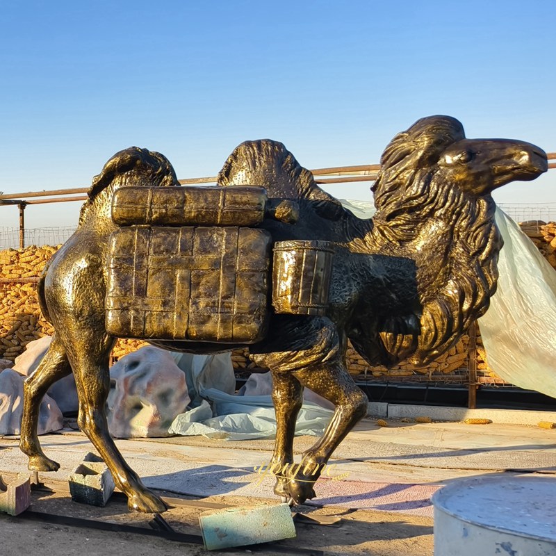 life-size camel statue