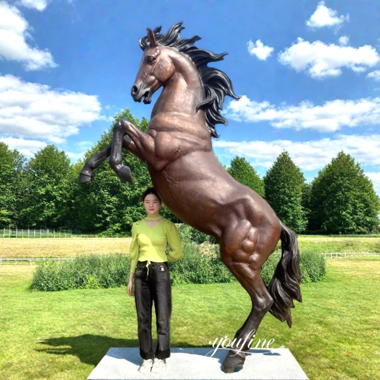 lifesize-Bronze-Rearing-Horse