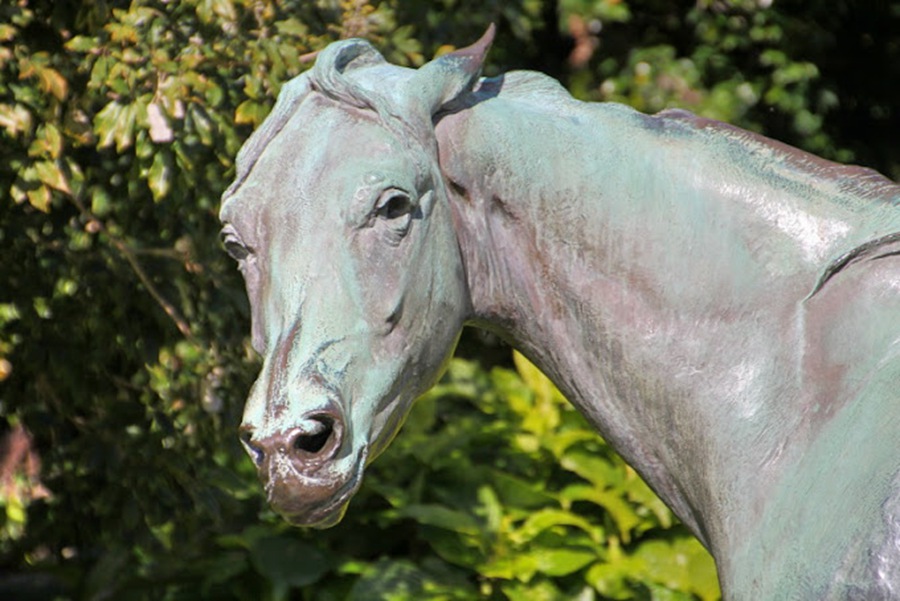 Bronze Life Size Mare and Foal Lawn BAN-380 - Bronze Horse Statues - 3