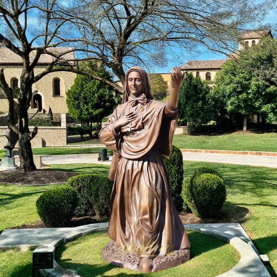 Bronze Mother Cabrini Statue