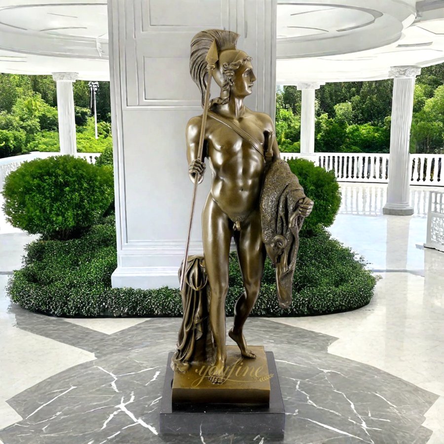 Bronze Statue with Golden Fleece