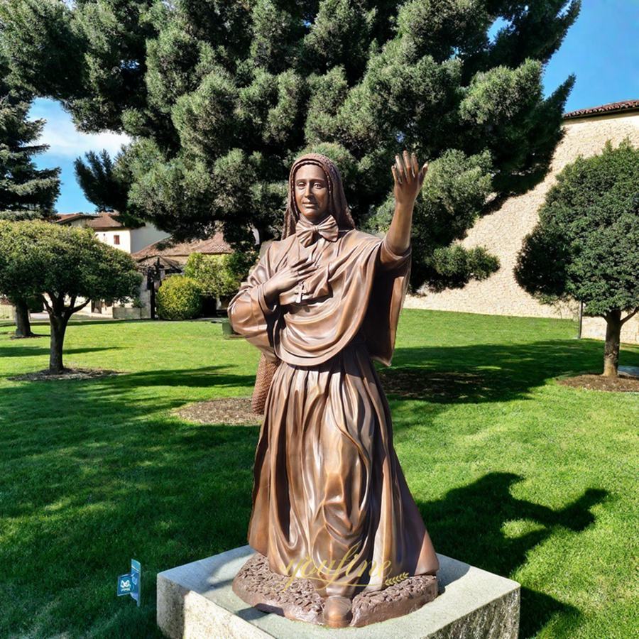 Life Size Bronze St. Cabrini Statue