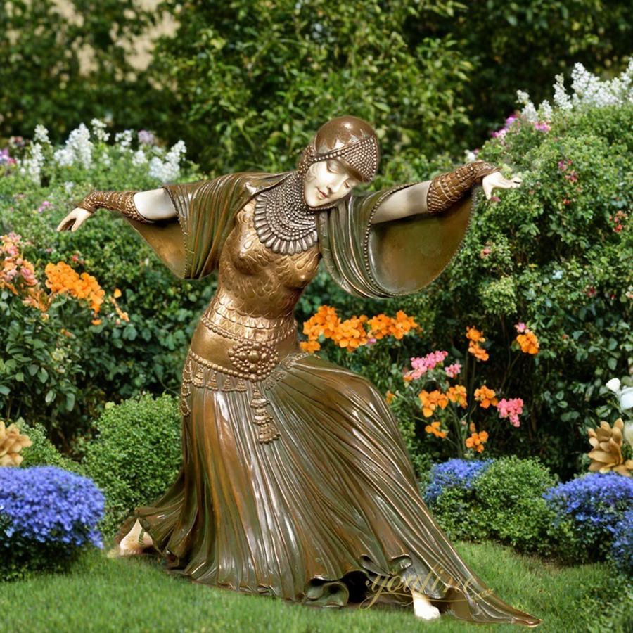 Life Size Thais Bronze Dancer Statue - Bronze Garden Statue - 1