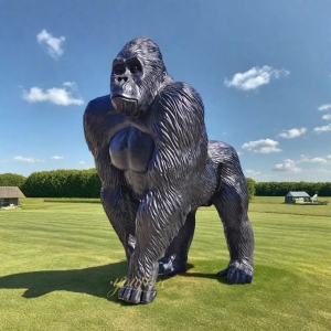 Outdoor Bronze Large Gorilla Statue BAN-041