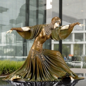 Life Size Thais Bronze Dancer Statue
