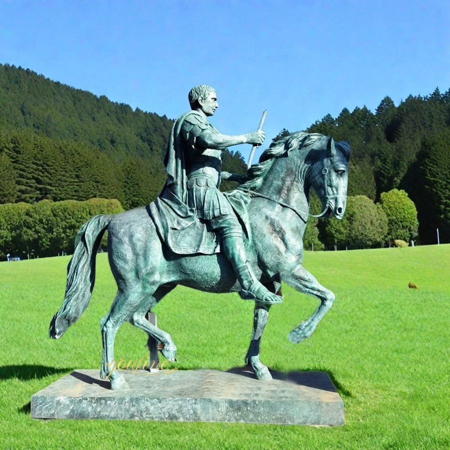 Bronze Equestrian Statue of Augustus BFI-165 - Bronze Horse Statues - 4
